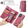 iPhone 16 Caseme 008 2-in-1 Multifunctional Lompakkokotelo - Punainen