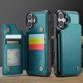 iPhone 16 Caseme C22 Kotelo RFID-korttilompakko - vihreä