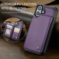 iPhone 16 Caseme C22 Kotelo RFID-korttilompakko - Violetti