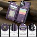 iPhone 16 Caseme C22 Kotelo RFID-korttilompakko - Violetti