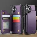 iPhone 16 Caseme C22 Kotelo RFID-korttilompakko - Violetti