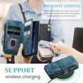 iPhone 16 Caseme C30 Monitoiminen Lompakkokotelo - Sininen
