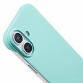 iPhone 16 Kehyksetön Muovikotelo - Vaalea Syaani
