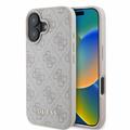 iPhone 16 Guess 4G Metal Gold Logo Hybridikotelo - Pinkki