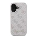 iPhone 16 Guess 4G Metal Gold Logo Hybridikotelo - Pinkki