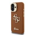 iPhone 16 Guess Grained 4G Logo Kameran runkokotelo - ruskea