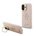 iPhone 16 Guess Grained 4G Logo Kameran runkokotelo - vaaleanpunainen