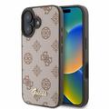 iPhone 16 Guess Peony Script Kotelo - MagSafe-yhteensopiva - Ruskea