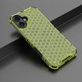 iPhone 16 Honeycomb Armored Hybridikotelo - Vihreä