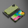 iPhone 16 Honeycomb Armored Hybridikotelo - Vihreä