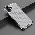 iPhone 16 Honeycomb Armored Hybridikotelo - Harmaa