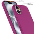iPhone 16 Nestemäinen Silikoni Suojakuori - MagSafe-yhteensopiva - Violetti