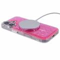 iPhone 16 MagSafe-yhteensopiva kimalteleva epoksikotelo - Kuuma Pinkki