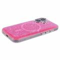 iPhone 16 MagSafe-yhteensopiva kimalteleva epoksikotelo - Kuuma Pinkki