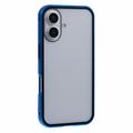 iPhone 16 Magneettikotelo Panssarilasi - Yksityisyyssuoja - Sininen
