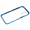 iPhone 16 Magneettikotelo Panssarilasi - Yksityisyyssuoja - Sininen