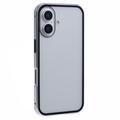 iPhone 16 Magneettikotelo Panssarilasi - Yksityisyyssuoja - Hopea