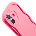 iPhone 16 Plus Candy Color Wavy TPU-kotelo - Kuuma Pinkki