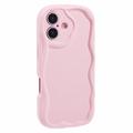 iPhone 16 Plus Candy Color Wavy TPU-kotelo - vaaleanpunainen