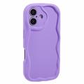 iPhone 16 Plus Candy Color Wavy TPU-kotelo - violetti