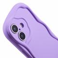 iPhone 16 Plus Candy Color Wavy TPU-kotelo - violetti