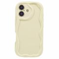 iPhone 16 Plus Candy Color Wavy TPU-kotelo - keltainen