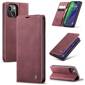 iPhone 16 Plus Caseme 013 Sarja Lompakkokotelo - Viininpunainen