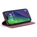 iPhone 16 Plus Caseme 013 Sarja Lompakkokotelo - Viininpunainen