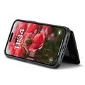 iPhone 16 Plus Caseme C22 Kotelo RFID-korttilompakko - Musta