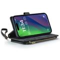 iPhone 16 Plus Caseme C30 Monitoiminen Lompakkokotelo - Musta