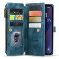 iPhone 16 Plus Caseme C30 Monitoiminen Lompakkokotelo - Sininen
