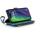 iPhone 16 Plus Caseme C30 Monitoiminen Lompakkokotelo - Sininen