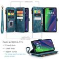 iPhone 16 Plus Caseme C30 Monitoiminen Lompakkokotelo - Sininen