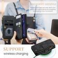 iPhone 16 Plus Caseme C30 Monitoiminen Lompakkokotelo - Sininen