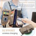 iPhone 16 Plus Caseme C30 Monitoiminen Lompakkokotelo - Ruskea