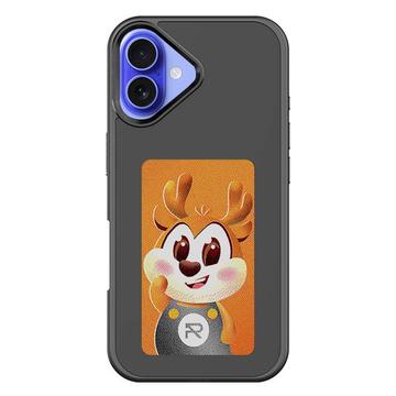 iPhone 16 Plus DIY E-InkCase NFC kotelo - Musta