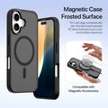 iPhone 16 Plus Dux Ducis Lawa Lompakko Nahkakotelo magneettikannella - Musta