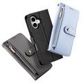 iPhone 16 Plus Dux Ducis Lawa Lompakko Nahkakotelo magneettikannella - Musta