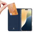 iPhone 16 Plus Dux Ducis Skin Pro Lompakkokotelo - Sininen
