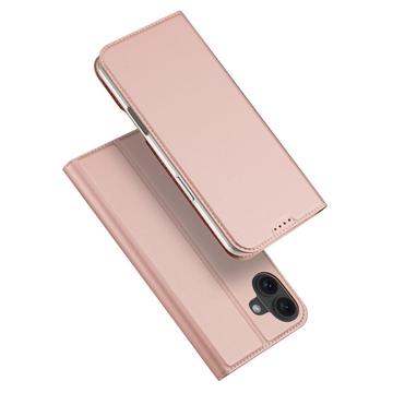iPhone 16 Plus Dux Ducis Skin Pro Lompakkokotelo - Pinkki
