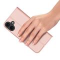 iPhone 16 Plus Dux Ducis Skin Pro Lompakkokotelo - Pinkki