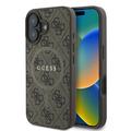 iPhone 16 Plus Guess 4G värillinen rengaskotelo - MagSafe-yhteensopiva - ruskea
