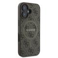 iPhone 16 Plus Guess 4G värillinen rengaskotelo - MagSafe-yhteensopiva - ruskea