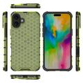 iPhone 16 Plus Honeycomb Armored Hybridikotelo - Vihreä