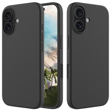 iPhone 16 Plus Nestemäinen Silikoni Suojakuori - Musta