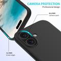 iPhone 16 Plus Nestemäinen Silikoni Suojakuori - Musta