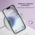 iPhone 16 Plus Marmorikuvio Galvanoitu TPU-Suojakotelo - Violetti