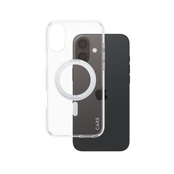 iPhone 16 Plus PanzerGlass Kickstand Care Kotelo - MagSafe-yhteensopiva - hopea