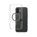 iPhone 16 Plus PanzerGlass Care läpinäkyvä Urban Combat Case - MagSafe-yhteensopiva - vihreä