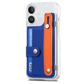 iPhone 16 Plus muovikotelo CY1 - Korttipaikka, Ranneke, Jalusta - tummansininen